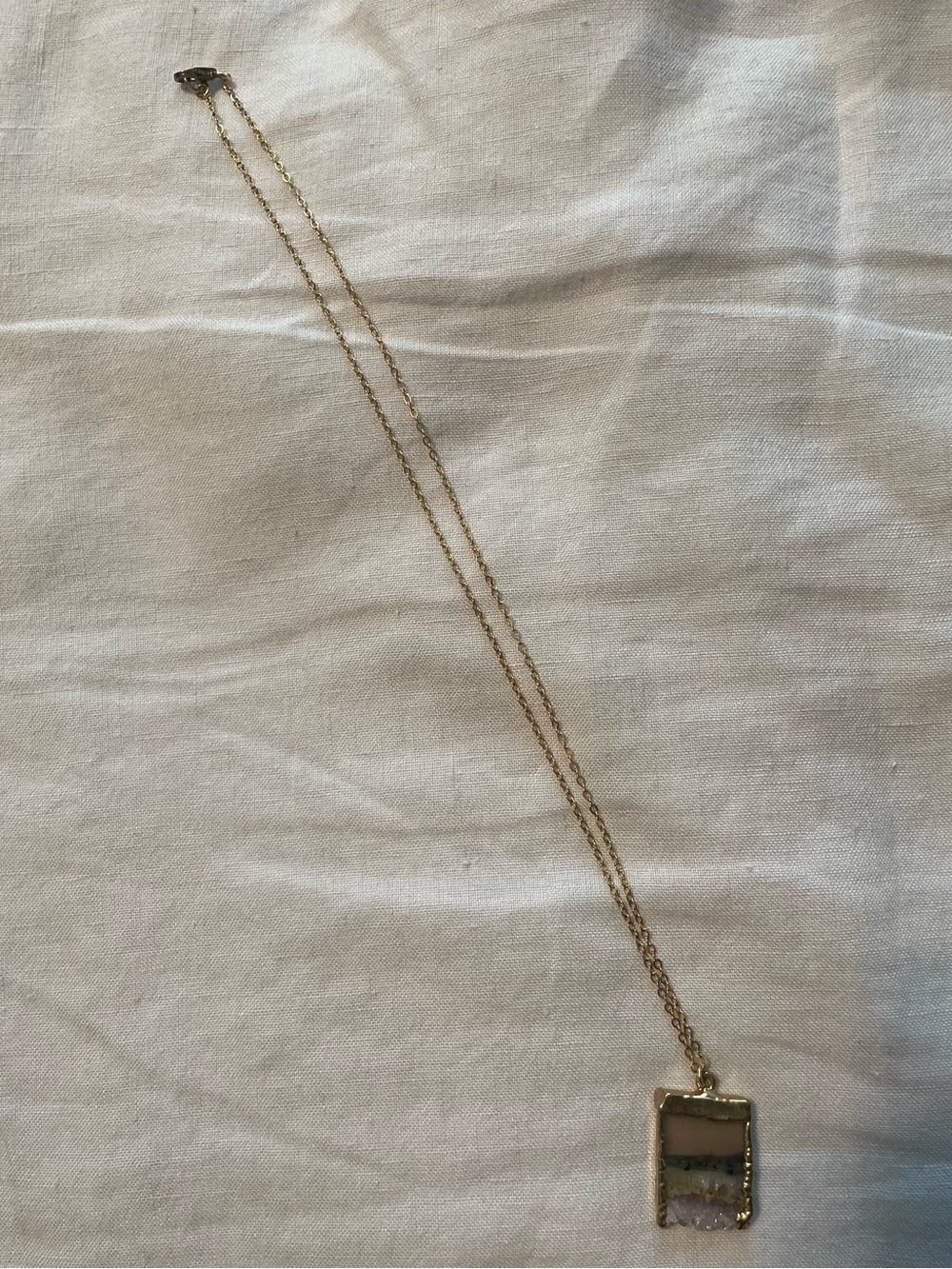 The ROCKSTAR GODDESS Amethyst Stalactite Gold-Filled Pendant Necklace - Picture 3 of 6